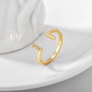 Picture of Bulk Gold Plated Small Adjustable Ring Exclusive Online