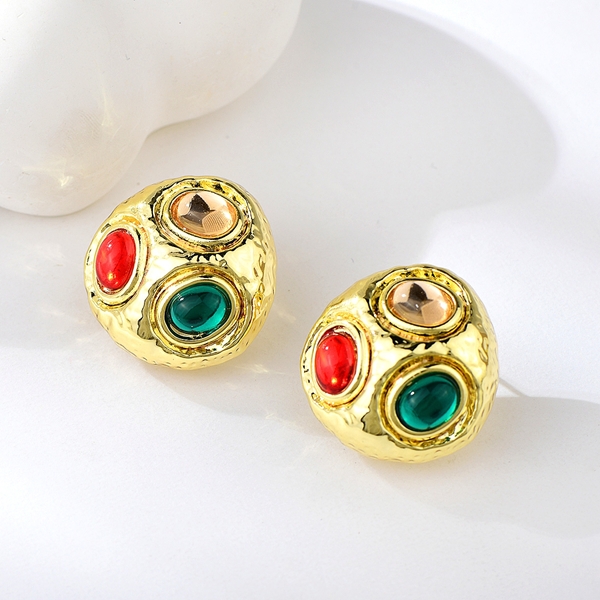 Picture of Filigree Big Resin Big Stud Earrings