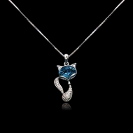 Show details for Impressive Blue Small Pendant Necklace with Low MOQ Show details for Impressive Blue Small Pendant Necklace with Low MOQ