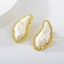 Show details for Delicate Big Gold Plated Stud Earrings Online