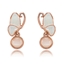 Show details for Low Cost Rose Gold Plated Opal Stud Earrings with Beautiful Craftmanship