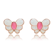 Picture of Zinc Alloy Pink Stud Earrings in Exclusive Design