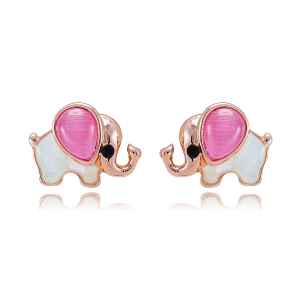 Picture of Beautiful Opal Pink Stud Earrings