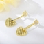 Show details for Stylish Big Gold Plated Dangle Earrings