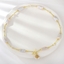 Show details for Famous fresh water pearl Copper or Brass Short Chain Necklace Show details for Famous fresh water pearl Copper or Brass Short Chain Necklace