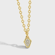 Picture of Bulk Gold Plated White Pendant Necklace Exclusive Online