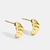 Picture of Fashion Small Gold Plated Stud Earrings