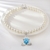 Picture of Great shell pearl Blue Short Statement Necklace