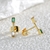 Picture of Impressive Green Delicate Stud Earrings with Beautiful Craftmanship