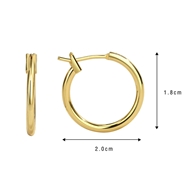 Picture of Wholesale Gold Plated Copper or Brass Hoop Earrings at Great Low Price