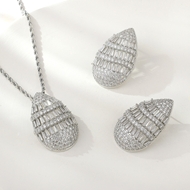 Show details for Wholesale Platinum Plated Cubic Zirconia 2 Piece Jewelry Set with No-Risk Return Show details for Wholesale Platinum Plated Cubic Zirconia 2 Piece Jewelry Set with No-Risk Return
