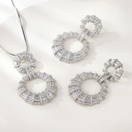 Show details for Low Price Platinum Plated Luxury 2 Piece Jewelry Set from Trust-worthy Supplier Show details for Low Price Platinum Plated Luxury 2 Piece Jewelry Set from Trust-worthy Supplier