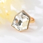 Show details for Hypoallergenic White Zinc Alloy Adjustable Ring with Easy Return