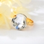 Show details for Wholesale White Swarovski Element Adjustable Ring with No-Risk Return