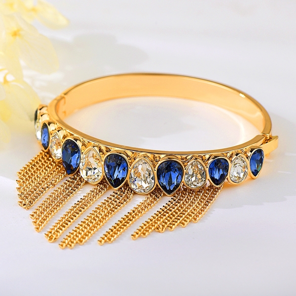 Picture of Shop Blue Zinc Alloy Fashion Bangle with Wow Elements