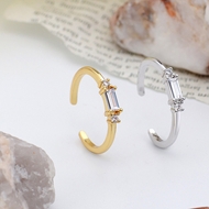 Picture of Low Price Gold Plated White Adjustable Ring for Girlfriend