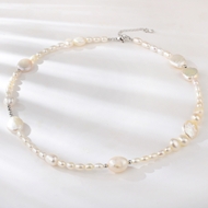 Show details for Most Popular fresh water pearl Small Short Statement Necklace Show details for Most Popular fresh water pearl Small Short Statement Necklace