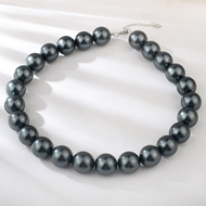 Show details for Delicate Black Pendant Necklace of Original Design Show details for Delicate Black Pendant Necklace of Original Design