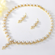 Show details for Fashionable Casual Cubic Zirconia 2 Piece Jewelry Set Show details for Fashionable Casual Cubic Zirconia 2 Piece Jewelry Set