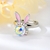 Picture of Animal Swarovski Element Adjustable Ring Online Only