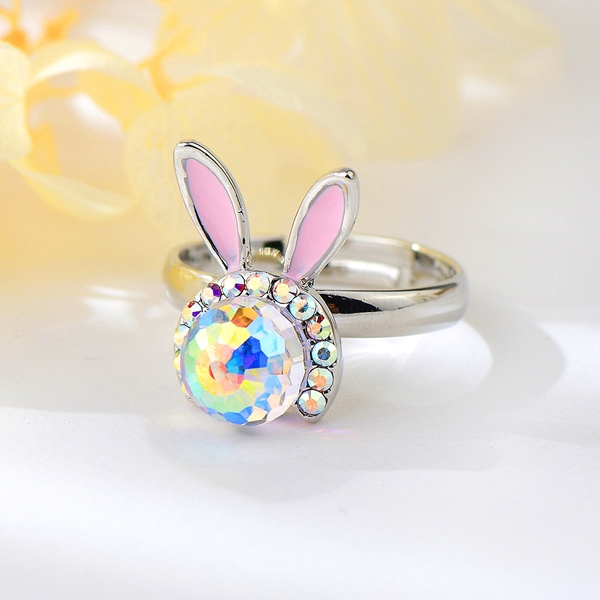 Picture of Animal Swarovski Element Adjustable Ring Online Only