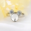 Show details for Low Cost Platinum Plated Bear Adjustable Ring with Low Cost