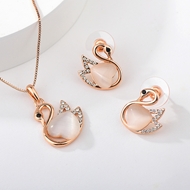 Show details for Rose Gold Plated Zinc Alloy 2 Piece Jewelry Set Factory Direct Show details for Rose Gold Plated Zinc Alloy 2 Piece Jewelry Set Factory Direct