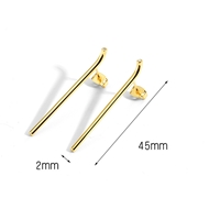 Picture of Eye-Catching White Delicate Big Stud Earrings at Unbeatable Price