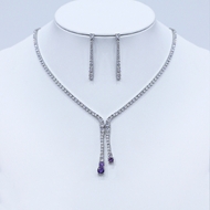 Show details for Copper or Brass Purple 2 Piece Jewelry Set from Certified Factory Show details for Copper or Brass Purple 2 Piece Jewelry Set from Certified Factory