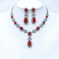 Show details for Latest Big Platinum Plated 2 Piece Jewelry Set Show details for Latest Big Platinum Plated 2 Piece Jewelry Set