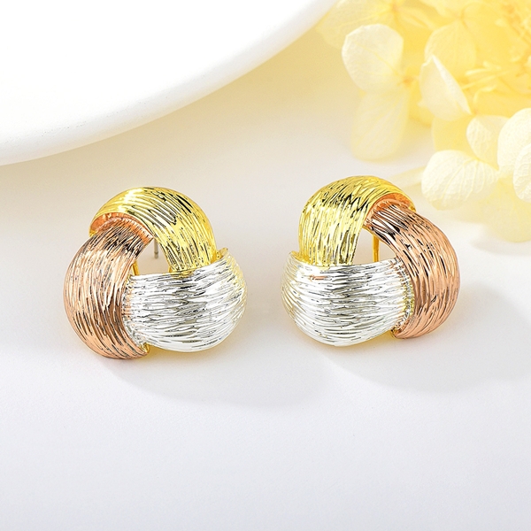 Picture of Top Medium Multi-tone Plated Stud Earrings