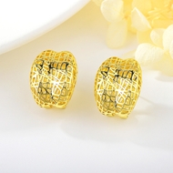 Show details for Dubai Gold Plated Stud Earrings with Fast Shipping