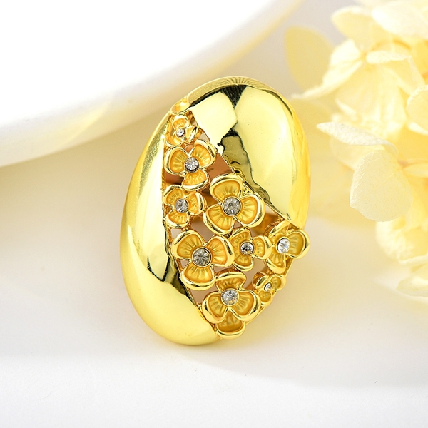 Picture of Dubai Gold Plated Fashion Ring with Full Guarantee