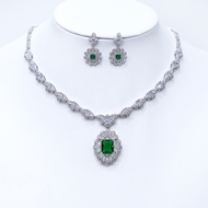 Show details for Latest Big Platinum Plated 2 Piece Jewelry Set Show details for Latest Big Platinum Plated 2 Piece Jewelry Set
