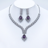 Show details for Most Popular Cubic Zirconia Platinum Plated 2 Piece Jewelry Set Show details for Most Popular Cubic Zirconia Platinum Plated 2 Piece Jewelry Set