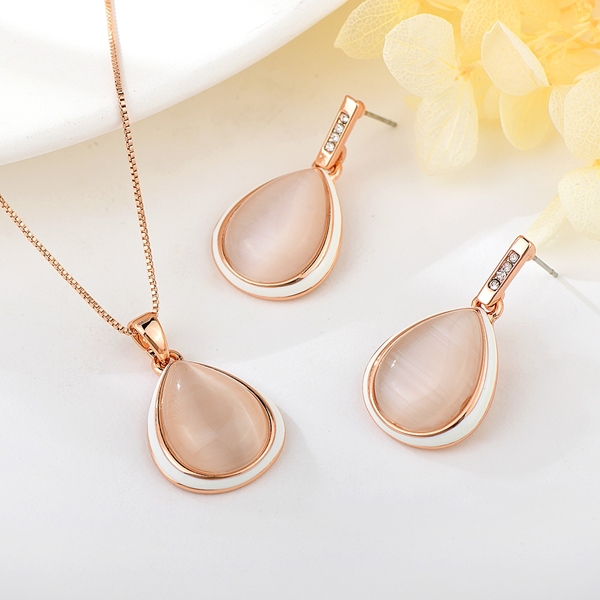 Picture of Zinc Alloy Rose Gold Plated 2 Piece Jewelry Set in Exclusive Design