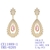 Picture of Luxury Cubic Zirconia Dangle Earrings with Fast Shipping