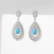 Picture of Great Cubic Zirconia Luxury Dangle Earrings