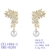 Picture of Recommended White Copper or Brass Dangle Earrings from Top Designer