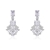 Picture of Buy Platinum Plated Big Dangle Earrings with Wow Elements