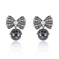 Picture of Luxury Bow Dangle Earrings with Full Guarantee