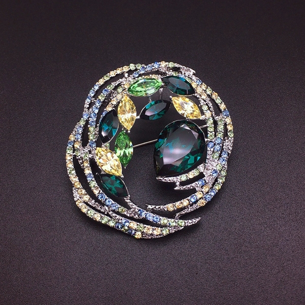 Picture of Colorful Swarovski Element Brooche Online