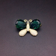 Show details for Copper or Brass Cubic Zirconia Brooche Factory Direct Supply Show details for Copper or Brass Cubic Zirconia Brooche Factory Direct Supply