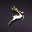 Show details for Unusual Medium Gold Plated Brooche