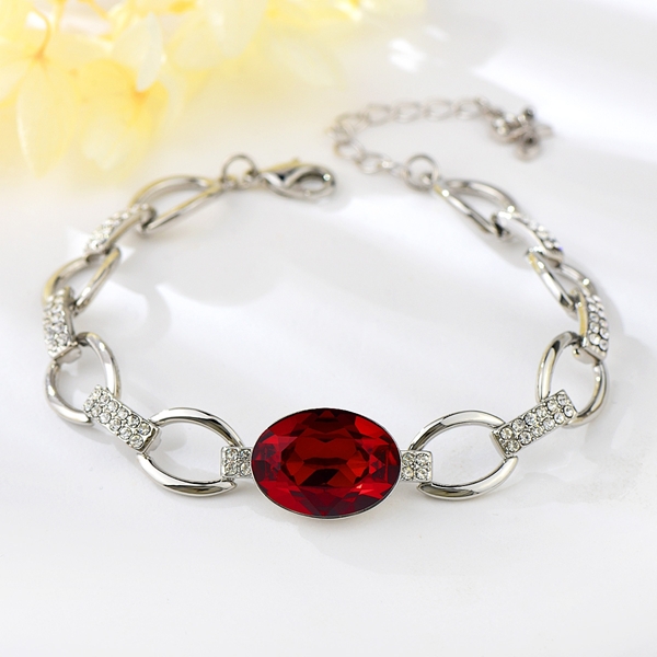 Picture of Swarovski Element Red Fashion Bangle Wholesale Price