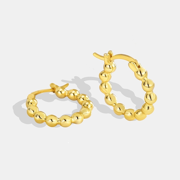 Picture of Great Value Gold Plated Small Small Hoop Earrings with Member Discount