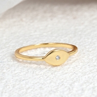 Picture of Delicate Gold Plated Fashion Ring in Exclusive Design