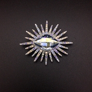 Show details for Reasonably Priced Platinum Plated White Brooche in Exclusive Design Show details for Reasonably Priced Platinum Plated White Brooche in Exclusive Design