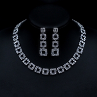 Show details for Luxury Platinum Plated 2 Piece Jewelry Set for Female Show details for Luxury Platinum Plated 2 Piece Jewelry Set for Female