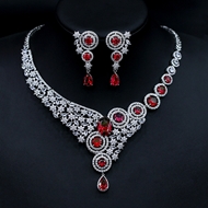 Show details for Low Price Platinum Plated Luxury 2 Piece Jewelry Set from Trust-worthy Supplier Show details for Low Price Platinum Plated Luxury 2 Piece Jewelry Set from Trust-worthy Supplier